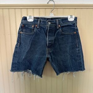 Levi's Blue Denim Cutoff Shorts